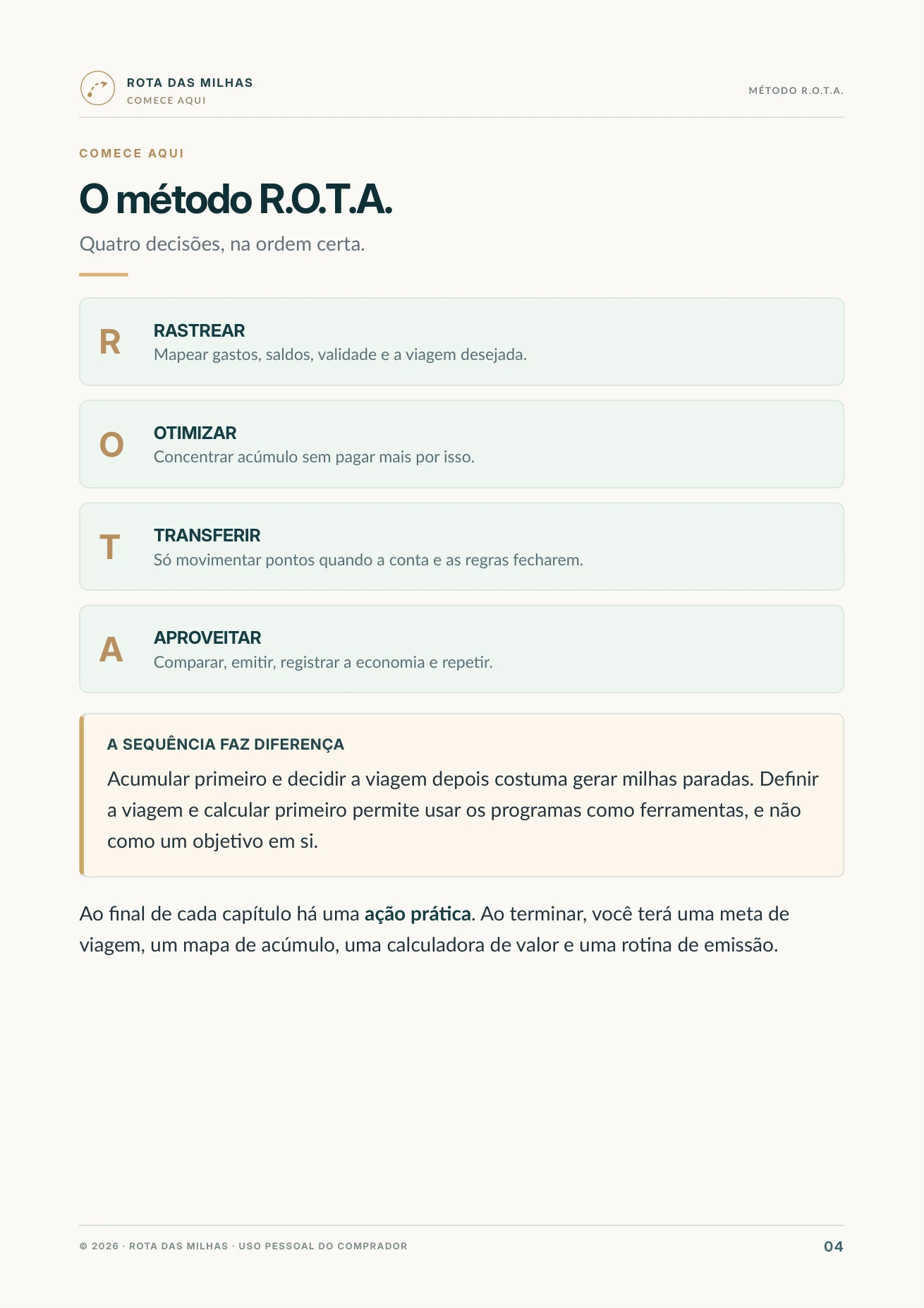 O método R.O.T.A. passo a passo