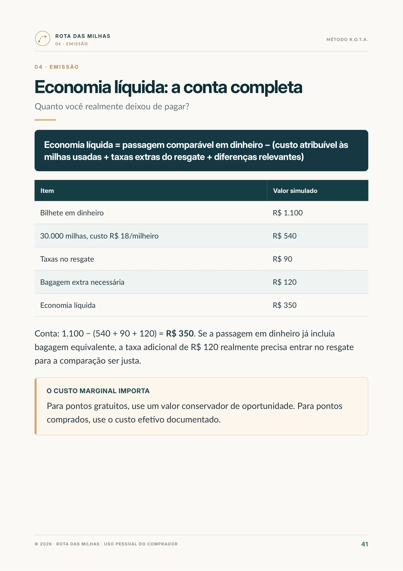 Economia líquida: a conta completa